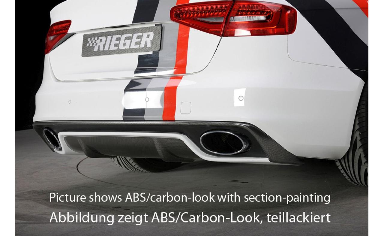 RIEGER TUNING Diffuseur AR pour Audi A4 (B8) facelift berline/break  S-Line/S4 Rieger