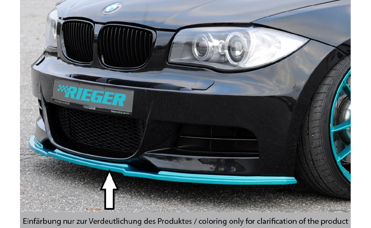 Lame de pare-chocs avant noir brillant Rieger Tuning pour BMW
