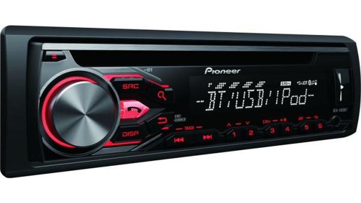 Beven Lada heet PIONEER Autoradio CD, USB, AUX, iPod, Bluetooth DEH-4800BT