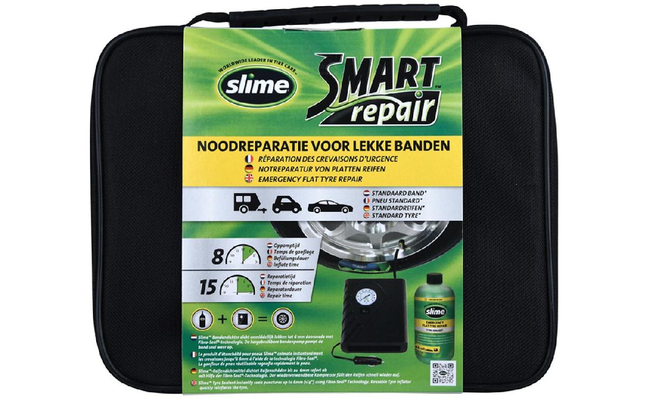 Smart Kit de réparation des pneus - Réparation de perforation pour les  voitures (Kit compresseur complet)