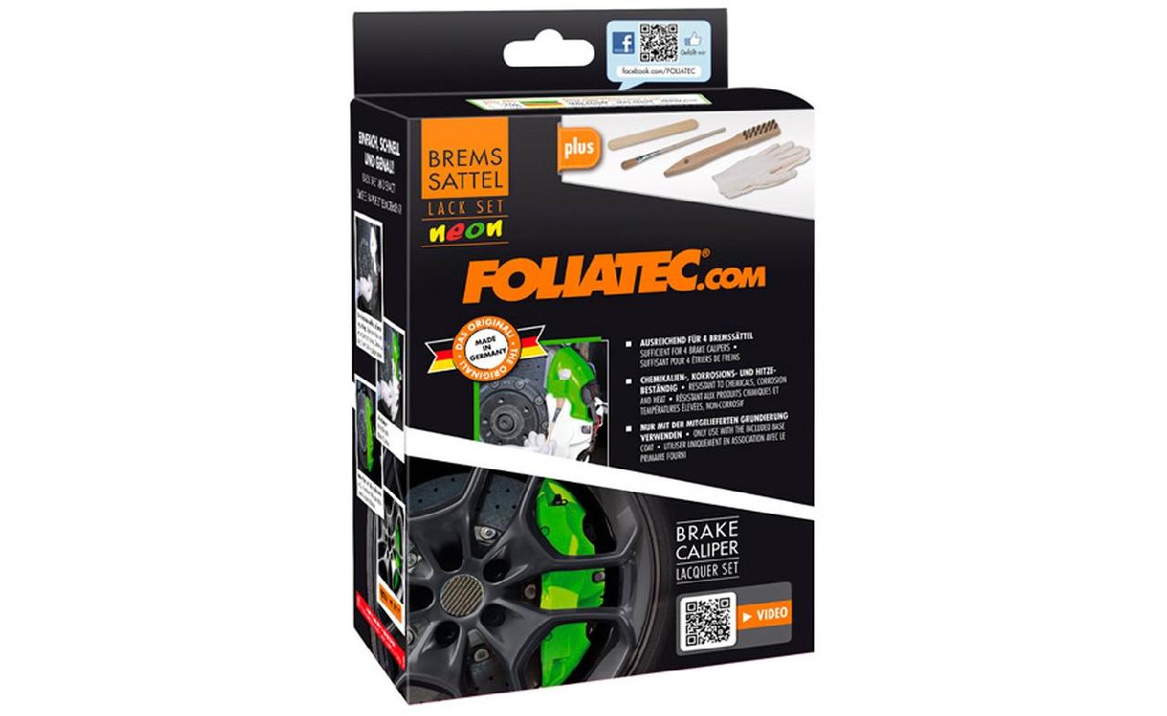 Kit peinture étrier de frein Foliatec - Orange fluo - 4 composants