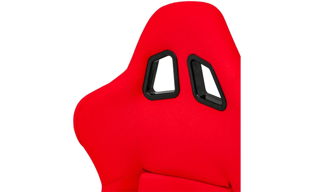 Siège baquet 'MS' - Noir/Rouge - Dossier régable - incl. glissières  AutoStyle - #1 in auto-accessoires
