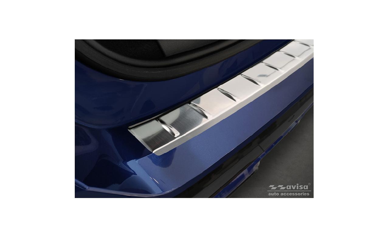 Protection de seuil de coffre BMW X1 (U11) acier inox haute brillance noir